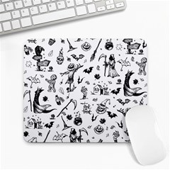 Halloween Pattern Large Mousepads by Valentinaart