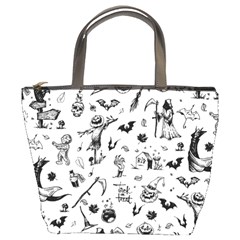 Halloween Pattern Bucket Bag by Valentinaart