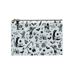 Halloween Pattern Cosmetic Bag (medium) by Valentinaart