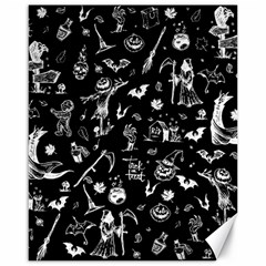 Halloween Pattern Canvas 16  X 20  by Valentinaart