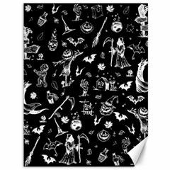 Halloween Pattern Canvas 36  X 48  by Valentinaart