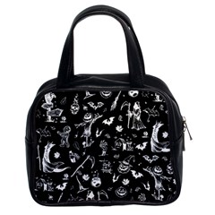 Halloween Pattern Classic Handbag (two Sides) by Valentinaart