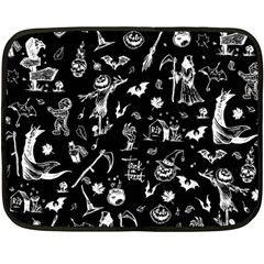 Halloween Pattern Double Sided Fleece Blanket (mini)  by Valentinaart