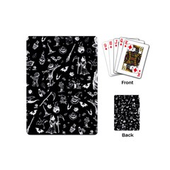 Halloween Pattern Playing Cards (mini) by Valentinaart