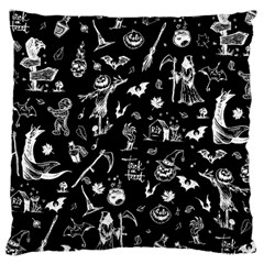 Halloween Pattern Large Cushion Case (one Side) by Valentinaart