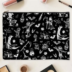 Halloween Pattern Cosmetic Bag (xxxl) by Valentinaart