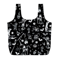 Halloween Pattern Full Print Recycle Bag (l) by Valentinaart