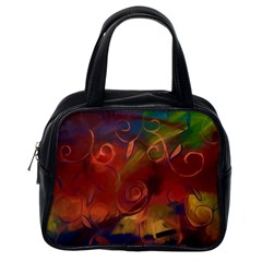 Abstract Fall Swirls Classic Handbag (one Side) by bloomingvinedesign