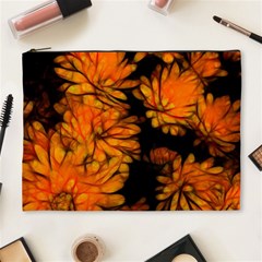 Yellow Flower Abstract Cosmetic Bag (xl) by bloomingvinedesign