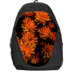 Yellow Flower Abstract Backpack Bag by bloomingvinedesign