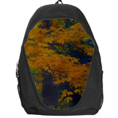 Yellow Fall Leaves And Branches Backpack Bag by bloomingvinedesign