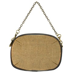 Burlap Coffee Sack Grunge Knit Look Chain Purse (one Side) by dressshop