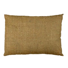 Burlap Coffee Sack Grunge Knit Look Pillow Case by dressshop