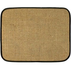 Burlap Coffee Sack Grunge Knit Look Double Sided Fleece Blanket (mini)  by dressshop