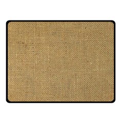 Burlap Coffee Sack Grunge Knit Look Fleece Blanket (small) by dressshop