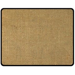 Burlap Coffee Sack Grunge Knit Look Double Sided Fleece Blanket (medium)  by dressshop