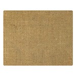 Burlap Coffee Sack Grunge Knit Look Double Sided Flano Blanket (Large)  80 x60  Blanket Front