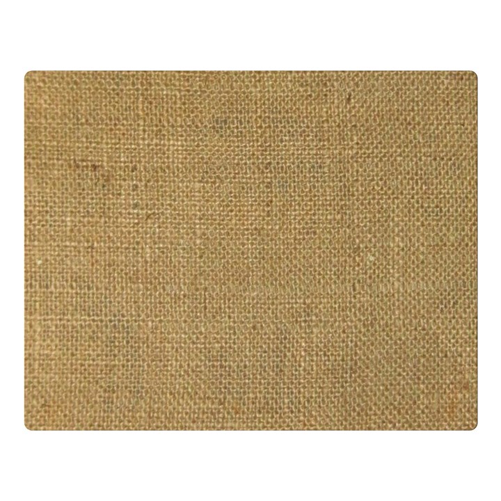 Burlap Coffee Sack Grunge Knit Look Double Sided Flano Blanket (Large) 