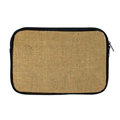 Burlap Coffee Sack Grunge Knit Look Apple Macbook Pro 17  Zipper Case by dressshop