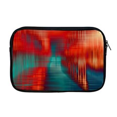 Green Red Lines Apple Macbook Pro 17  Zipper Case by kunstklamotte023