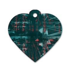 bridge Dog Tag Heart (One Side)