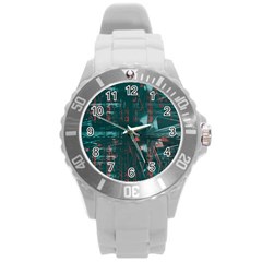 bridge Round Plastic Sport Watch (L)