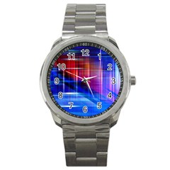 Double Lines Sport Metal Watch