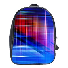 Double Lines School Bag (large) by kunstklamotte023