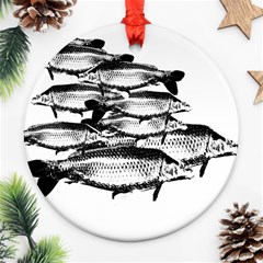 Carp Fish Ornament (round) by kunstklamotte023