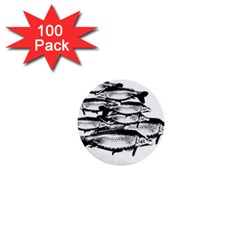 Carp Fish 1  Mini Buttons (100 Pack) 