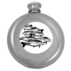 Carp Fish Round Hip Flask (5 Oz) by kunstklamotte023