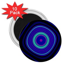 Digital Art Background Pink Blue 2.25  Magnets (10 pack) 