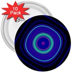 Digital Art Background Pink Blue 3  Buttons (10 pack)  Front