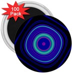 Digital Art Background Pink Blue 3  Magnets (100 pack) Front