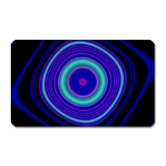 Digital Art Background Pink Blue Magnet (Rectangular)