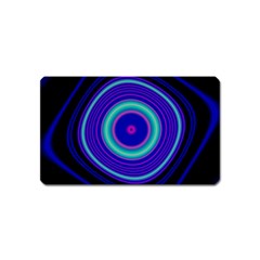 Digital Art Background Pink Blue Magnet (Name Card)