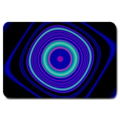 Digital Art Background Pink Blue Large Doormat 