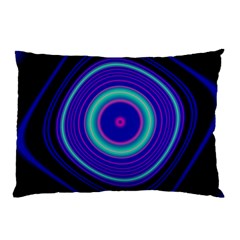 Digital Art Background Pink Blue Pillow Case