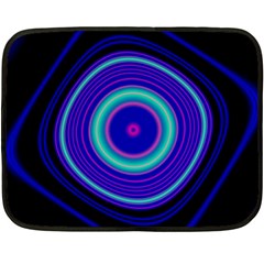 Digital Art Background Pink Blue Double Sided Fleece Blanket (Mini) 