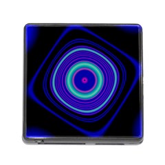 Digital Art Background Pink Blue Memory Card Reader (Square 5 Slot)