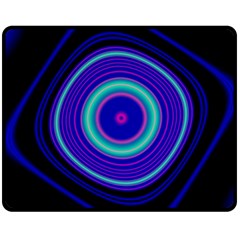 Digital Art Background Pink Blue Fleece Blanket (Medium) 