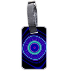 Digital Art Background Pink Blue Luggage Tags (Two Sides)