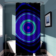 Digital Art Background Pink Blue Shower Curtain 36  x 72  (Stall) 