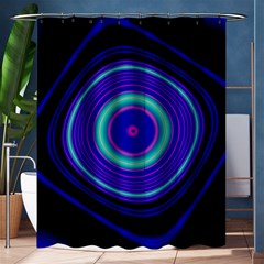 Digital Art Background Pink Blue Shower Curtain 60  x 72  (Medium) 