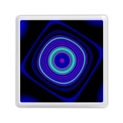 Digital Art Background Pink Blue Memory Card Reader (Square)