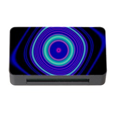 Digital Art Background Pink Blue Memory Card Reader with CF