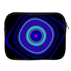 Digital Art Background Pink Blue Apple iPad 2/3/4 Zipper Cases