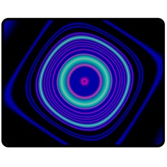 Digital Art Background Pink Blue Double Sided Fleece Blanket (Medium) 