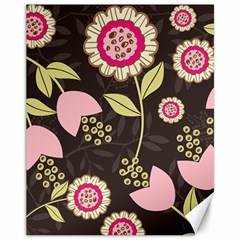 Flowers Wallpaper Floral Decoration Canvas 11  X 14  by Sapixe