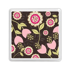 Flowers Wallpaper Floral Decoration Memory Card Reader (square) by Sapixe